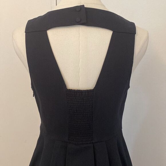 Anthropologie Moulinette Soeurs Navy Embroidered Perennial Mini Dress Size 2 - Picture 7 of 13